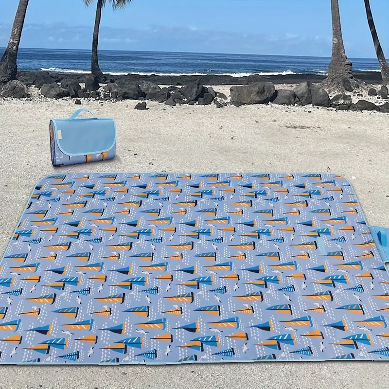 1pc Outdoor Picnic Blanket Extra Large Beach Blanket Foldable